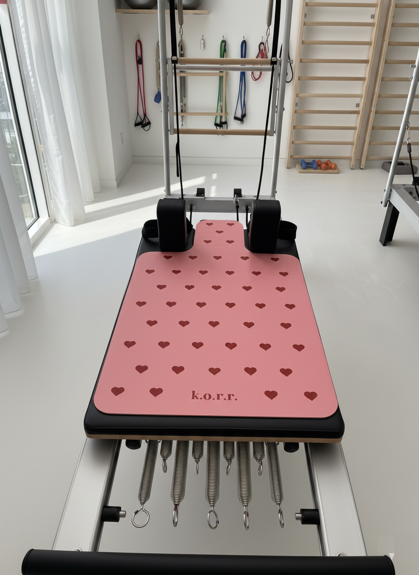 k.o.r.r. Reformer Mat Pink x Hearts