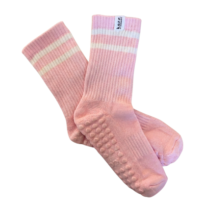 Soft Blush Grip Socks