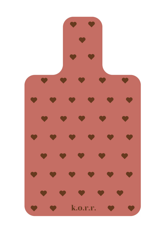 k.o.r.r. Reformer Terracotta Espresso Heart Mat
