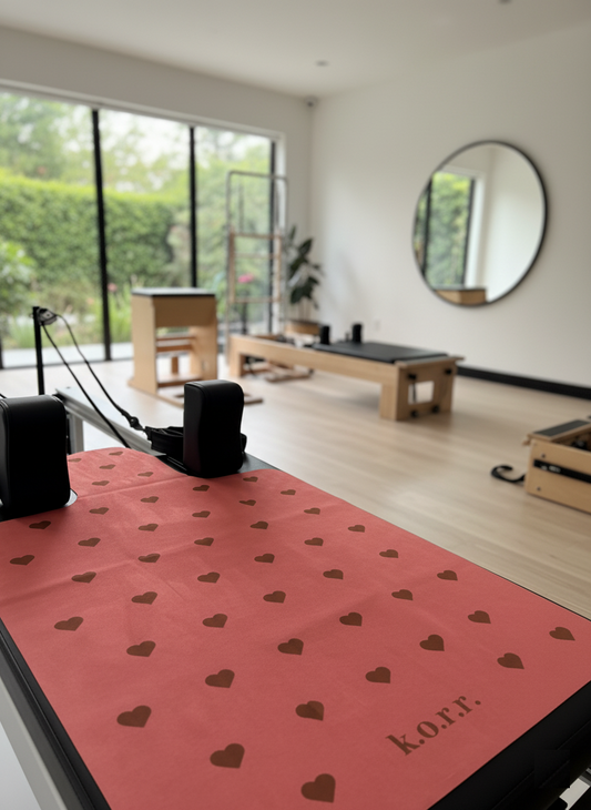 k.o.r.r. Reformer Terracotta Espresso Heart Mat