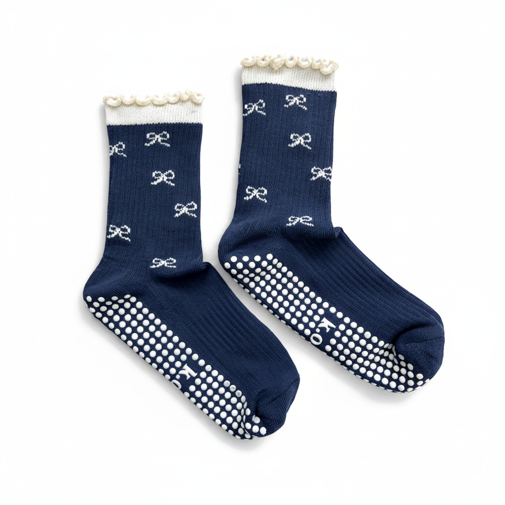 Midnight Colette Grip Socks by KORRHAUS