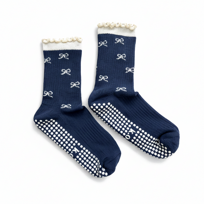 Midnight Colette Grip Socks by KORRHAUS